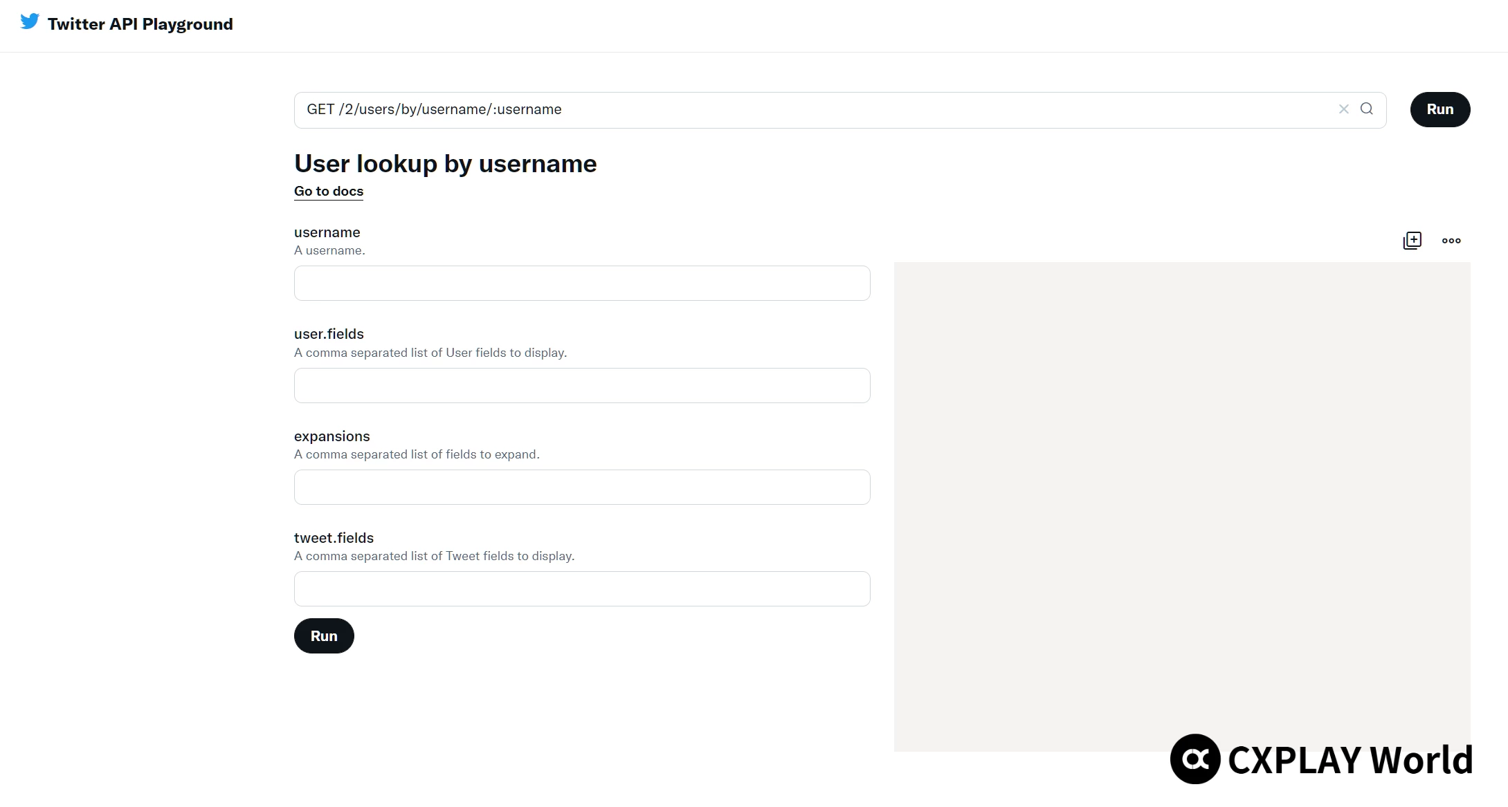 Twitter API Playground