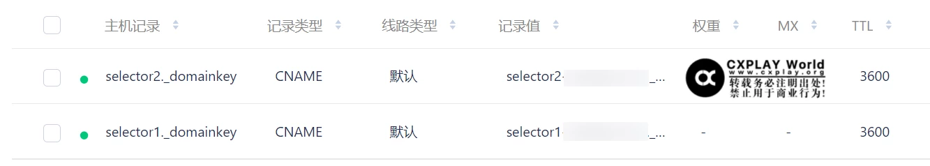 添加 CNAME 解析
