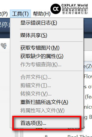 工具 - 首选项